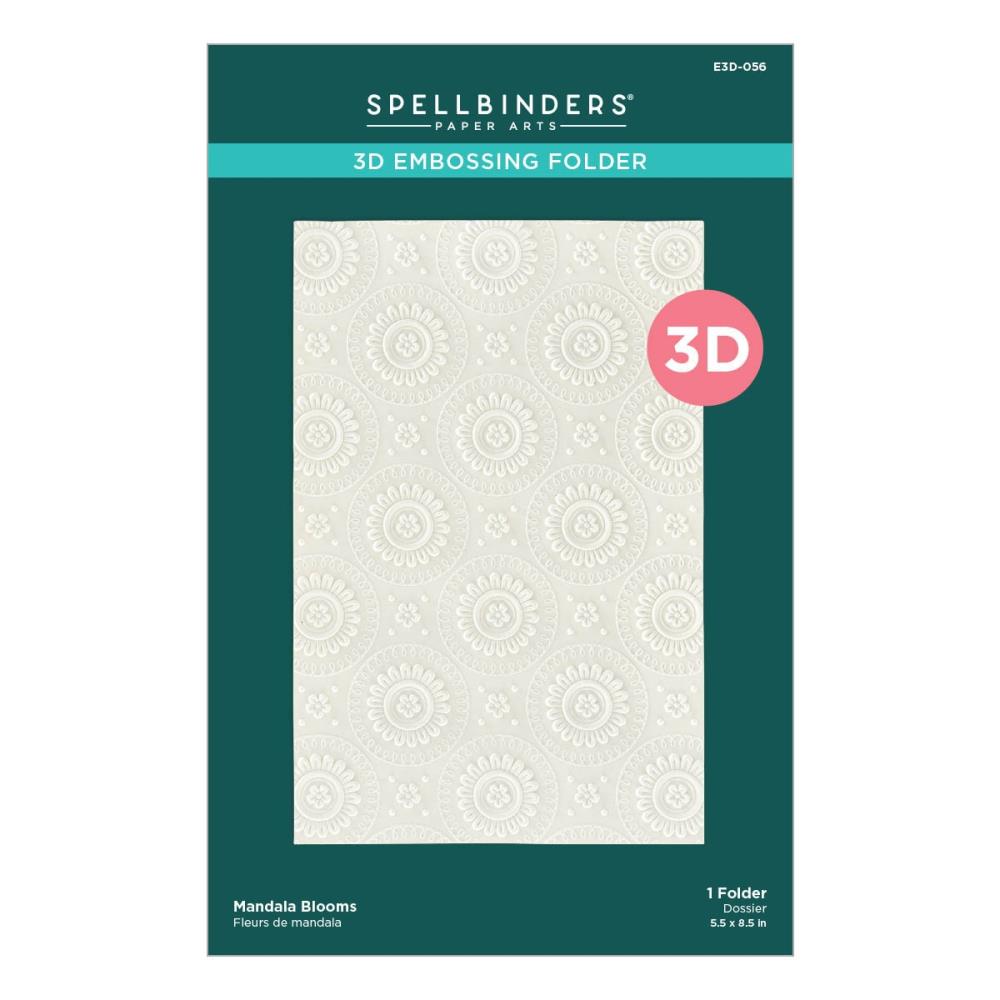 Spellbinders 3d Embossing Folder: Mandala Blooms