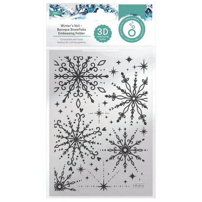 Tonic Studios 3D Embossing Folder: Snowfales