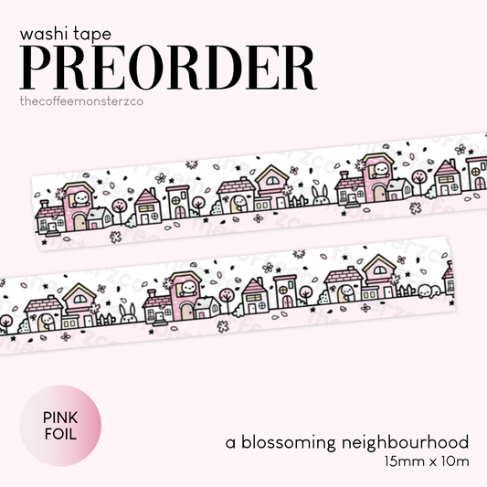 TCMC: "A Blossoming Neighbourhood" Washi Tape