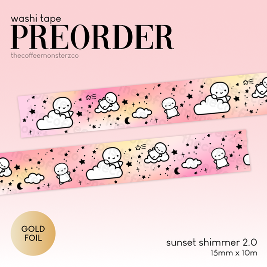 TCMC: "Sunset Shimmer 2.0" Washi Tape