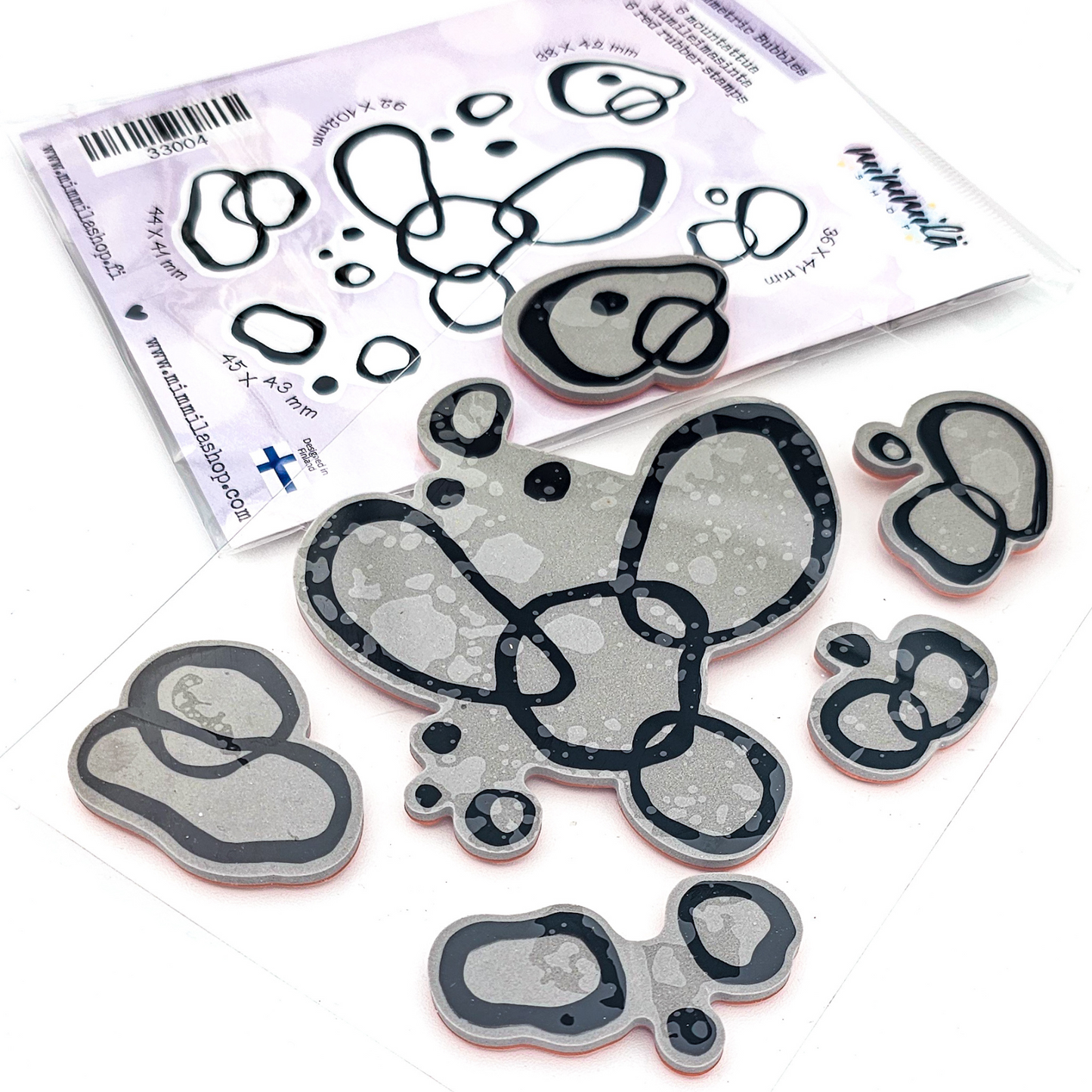 M!M: Asymmetric Bubbles Stamp Set