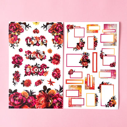 LLP: "Jewel Tone Blooms" Sticker Book