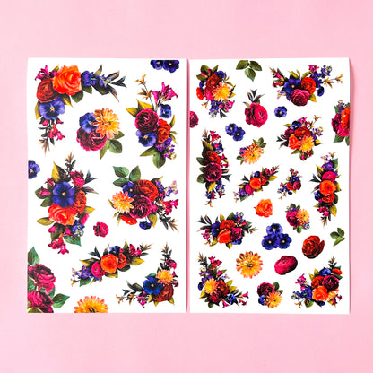 LLP: "Jewel Tone Blooms" Sticker Book