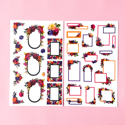 LLP: "Jewel Tone Blooms" Sticker Book