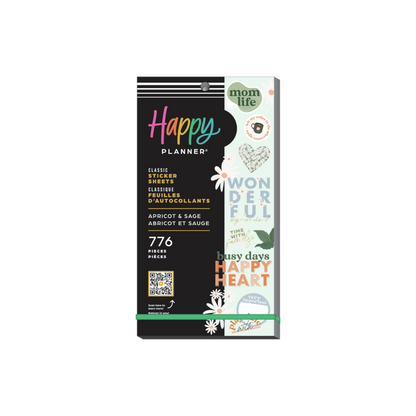 HP: APRICOT & SAGE 30 SHEET STICKER VALUE PACK
