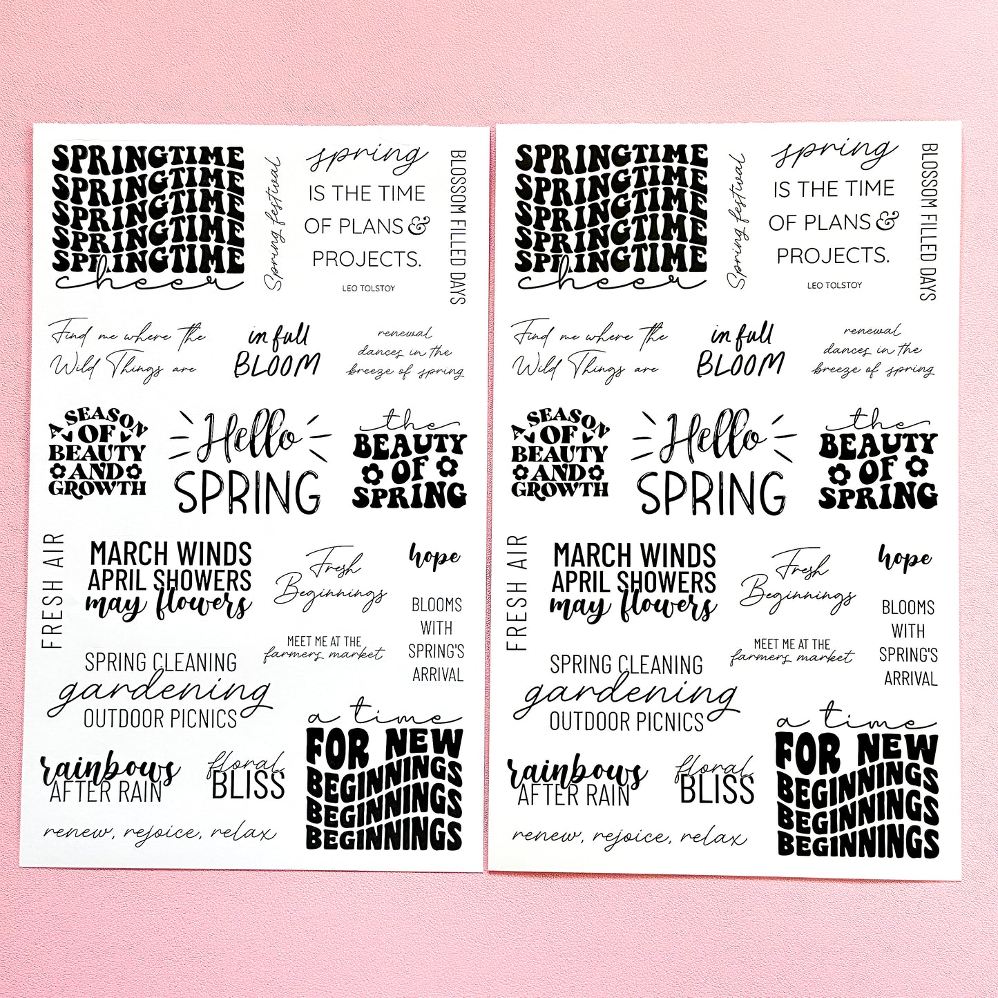 LLP: "Spring Allure" DELUXE Sticker Book