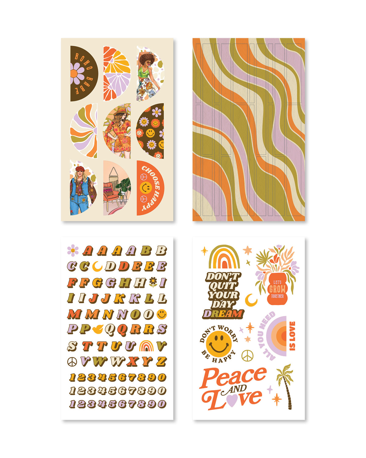 Rongrong: "Peace and Love" Planner Sticker Book