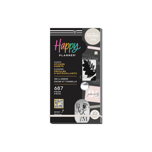 HP: INK & ARBOR CLASSIC 30 SHEET STICKER PACK