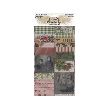 Tim Holtz Idea-ology Christmas 2024 Large Collage Strips