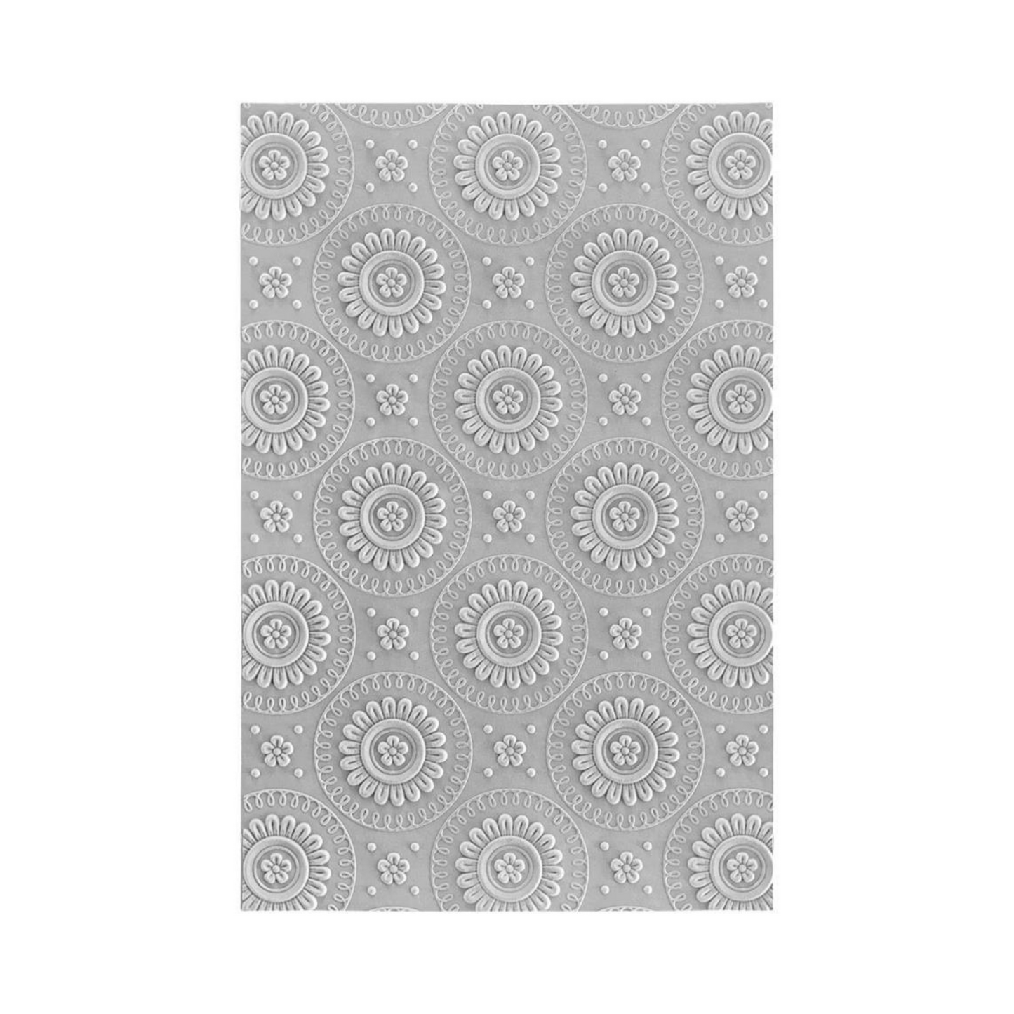 Spellbinders 3d Embossing Folder: Mandala Blooms