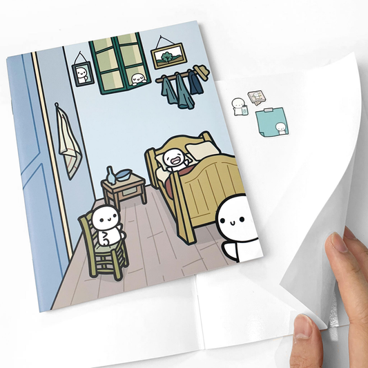 TCMC: "Bedroom in Emoti Land" Reusable Sticker Book