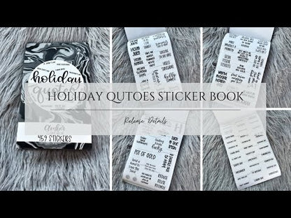 AmberPlansHerDay: Holiday Quotes Sticker Book