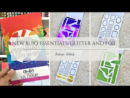 AmberPlansHerDay: Bujo Essentials Glitter and Foil Sticker Book