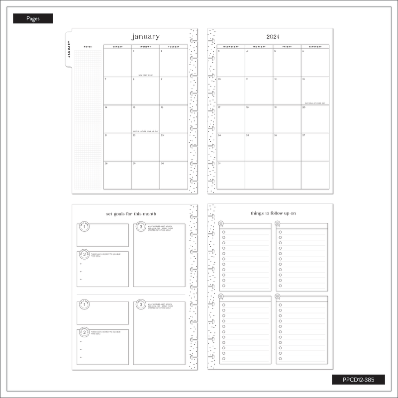 HP: BOLD & FREE CLASSIC 12 MONTH PLANNER