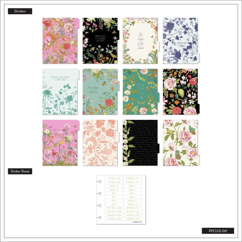 HP: FEATHERS & FLOWERS CLASSIC UNDATED 12 MONTH PLANNER