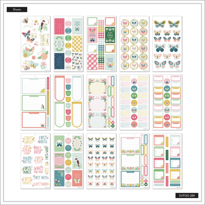 HP: BUTTERFLIES AND BLOOMS CLASSIC 30 SHEET STICKER VALUE PACK
