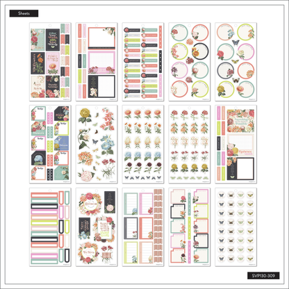 HP: GATHERED FLOWERS CLASSIC 30 SHEET STICKER PACK