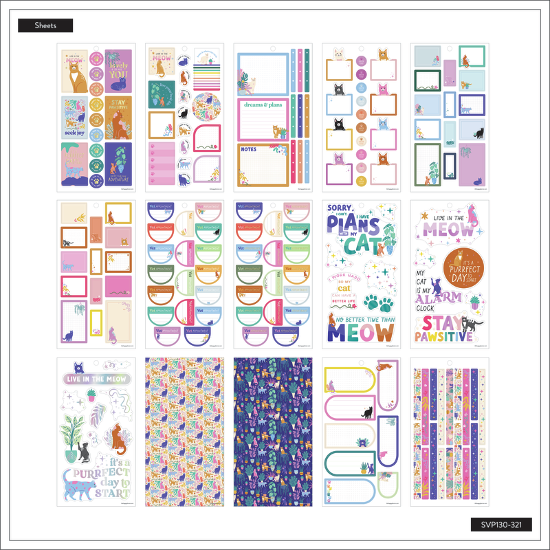 HP: WHIMSICAL WHISKERS CLASSIC 30 SHEET STICKER PACK