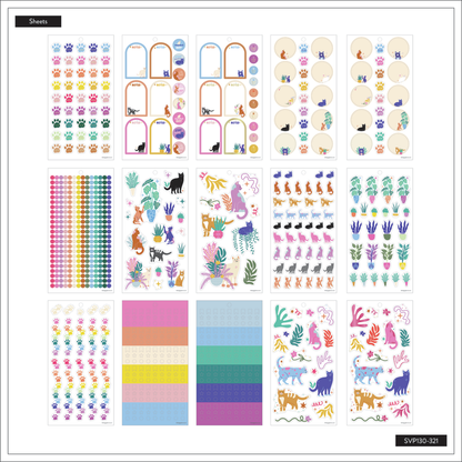 HP: WHIMSICAL WHISKERS CLASSIC 30 SHEET STICKER PACK
