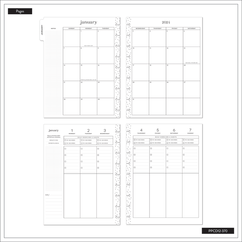 HP: CALM LIFE CLASSIC 12 MONTH PLANNER