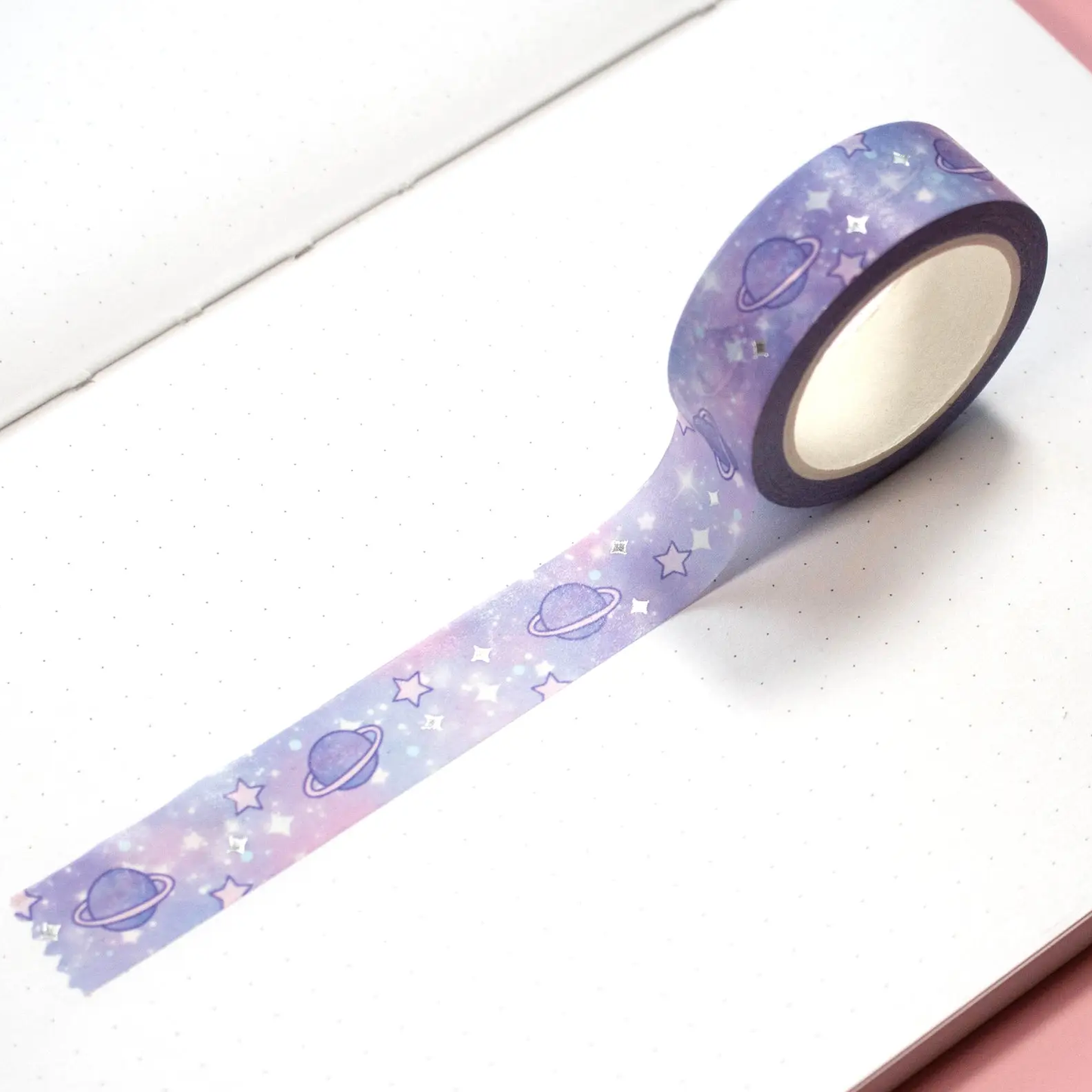 Unicorn Eclipse: "Blue Galaxy" silver foil washi tape