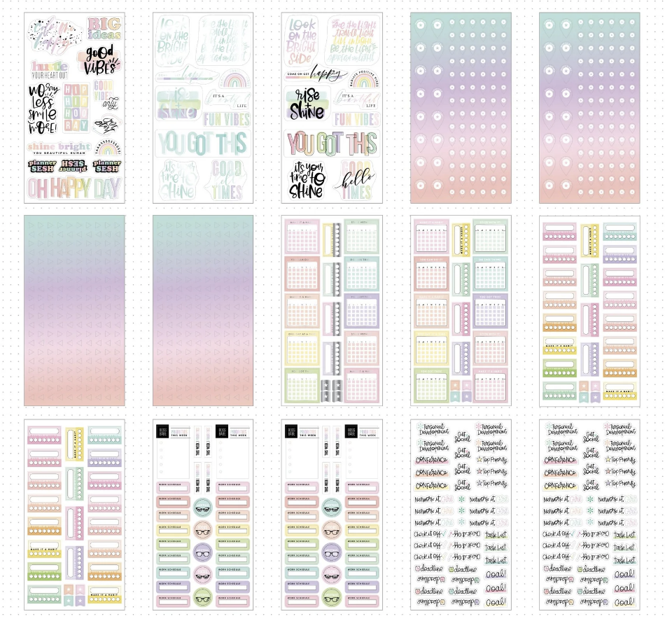 "MONTH SPEND WELL" PASTEL 100 PAGE STICKER BOOK